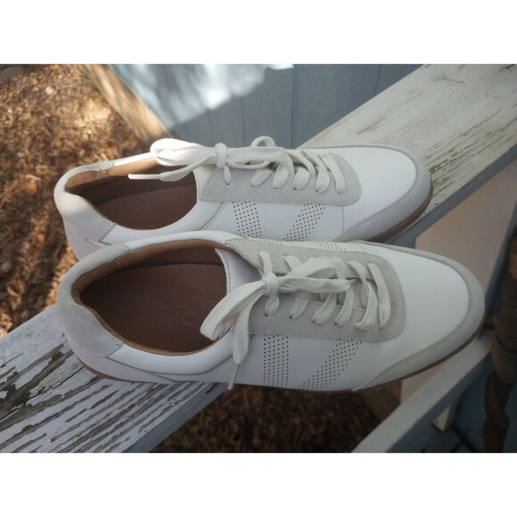VIONIC BROK Men's Casual Sneakers Pain release White Leather Size 11 Lace Up - Picture 2 of 8